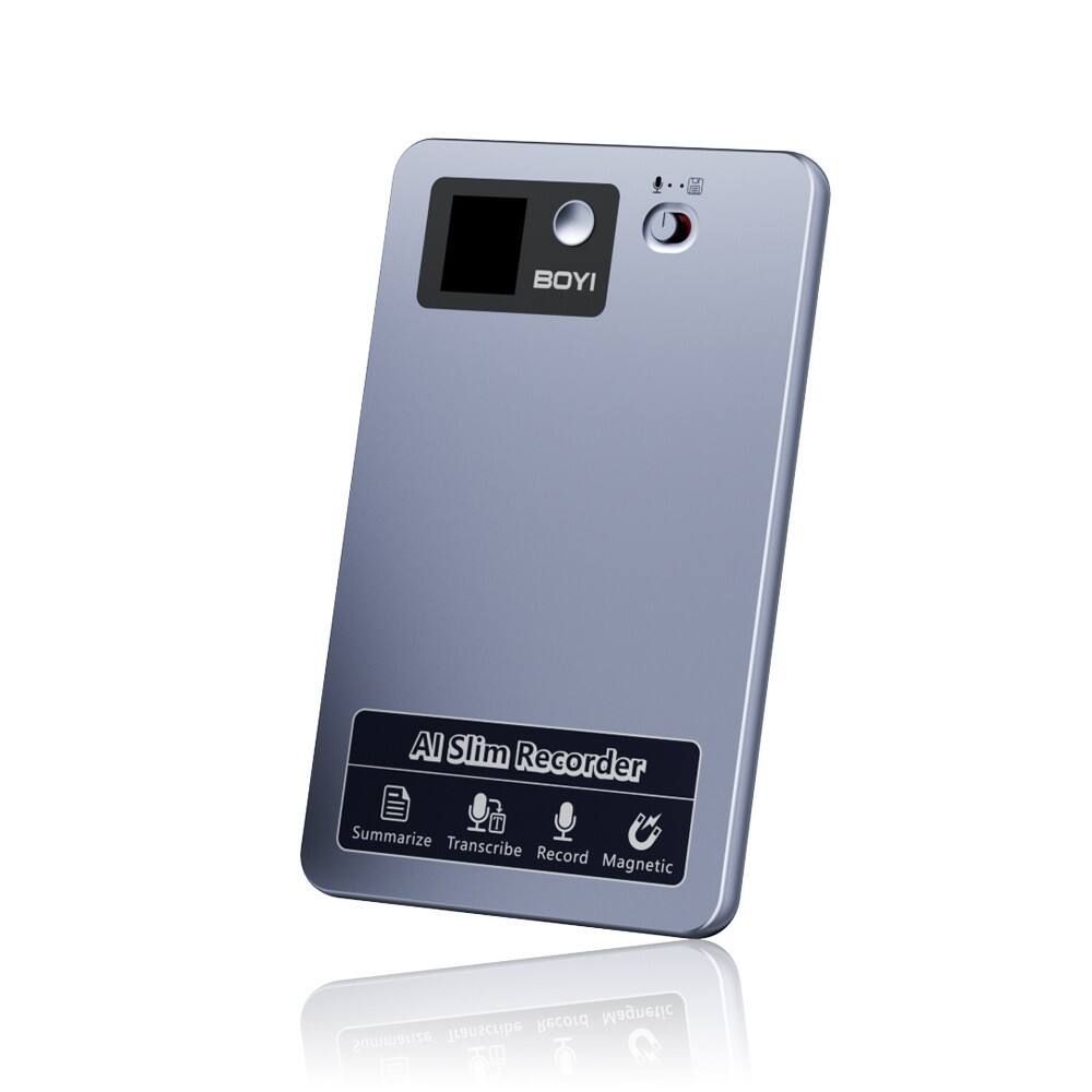 BOYI AI Slim Recorder

- Summarize
- Transcribe
- Record
- Magnetic