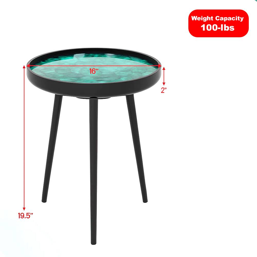 Weight Capacity: 100-lbs  
Diameter: 16"  
Thickness: 2"  
Height: 19.5"