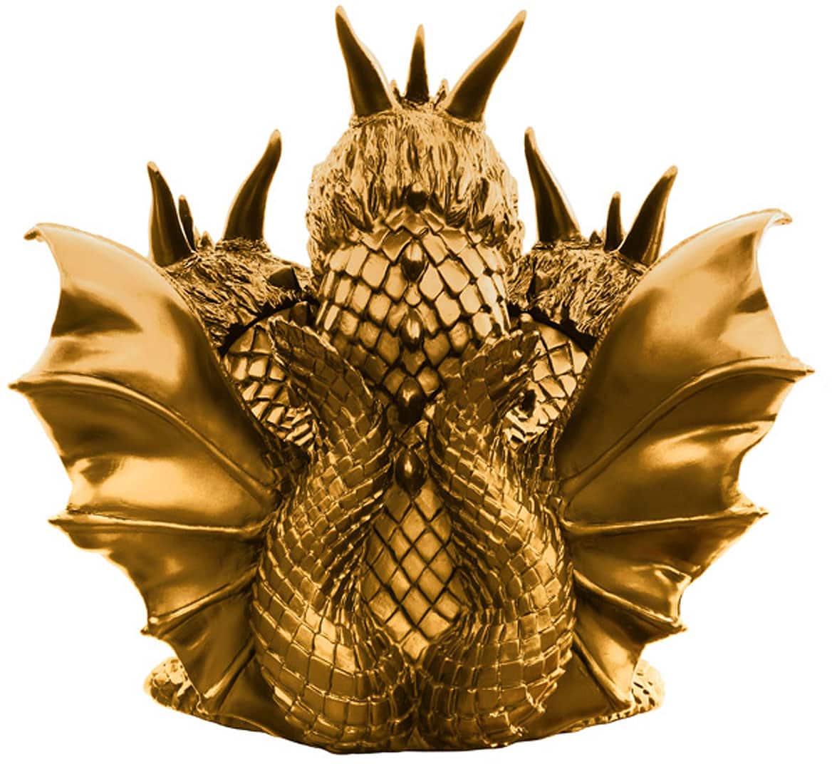 Alt View 1. Bandai - Toho Monster Series - Enshrined Monsters King Ghidrah (1964) 4.7" Figure.