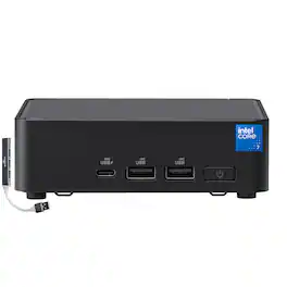 ASUS - NUC 15 Pro Tall Kit Mini Desktop (Core 7 240H, Intel Graphics, 2 Thunderbolt 4, WiFi 7, No OS) w/USB Hub - Black