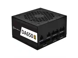 SilverStone - 650W ATX PSU, 54A +12V, 80Plus Gold, Silent FDB Fan, Modular, Japanese Caps, 140mm Depth, 2x CPU 4+4 Pin