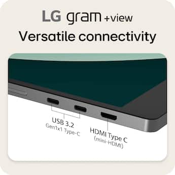 LG gram +view 17” IPS WQXGA 60Hz Portable Monitor (USB Type C LG gram +view 17” IPS WQXGA 60Hz Portable Monitor (USB Type C