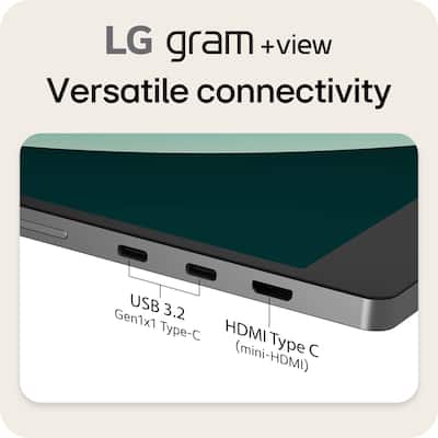 LG gram +view 17” IPS WQXGA 60Hz Portable Monitor (USB Type C LG gram +view 17” IPS WQXGA 60Hz Portable Monitor (USB Type C