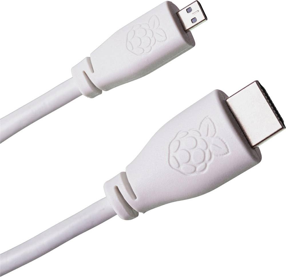 Front. Raspberry Pi - Raspberry Pi SC0546 Micro-HDMI to HDMI Cable short 1M - Black.