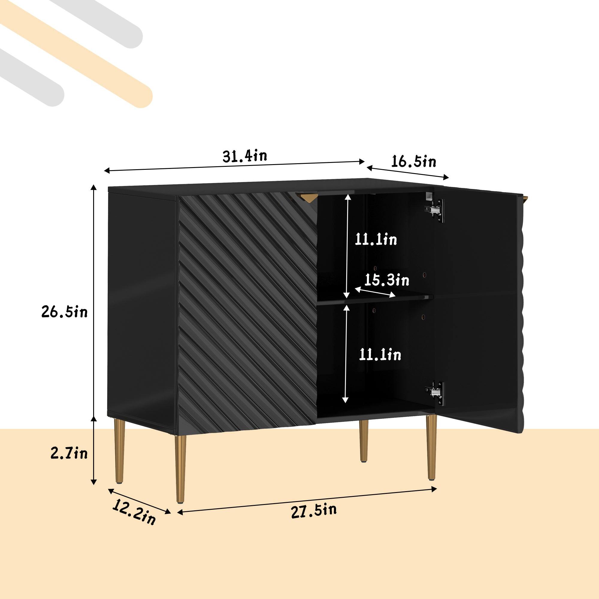 31.4in, 16.5in, 11.1in, 15.3in, 26.5in, 11.1in, 2.7in, 12.2in, 27.5in