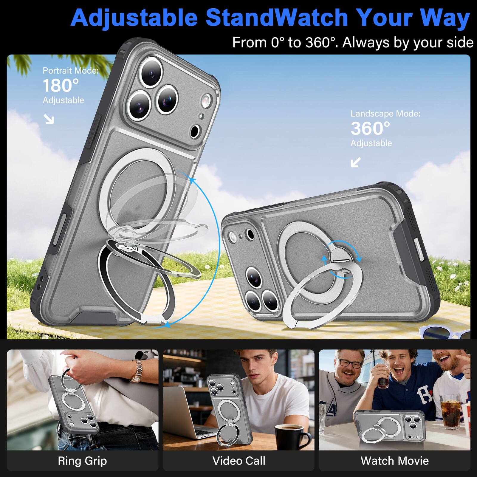 UUCOVER Magnetic Case for Apple iPhone 18 Pro Max,Shockproof TPU+PC ...