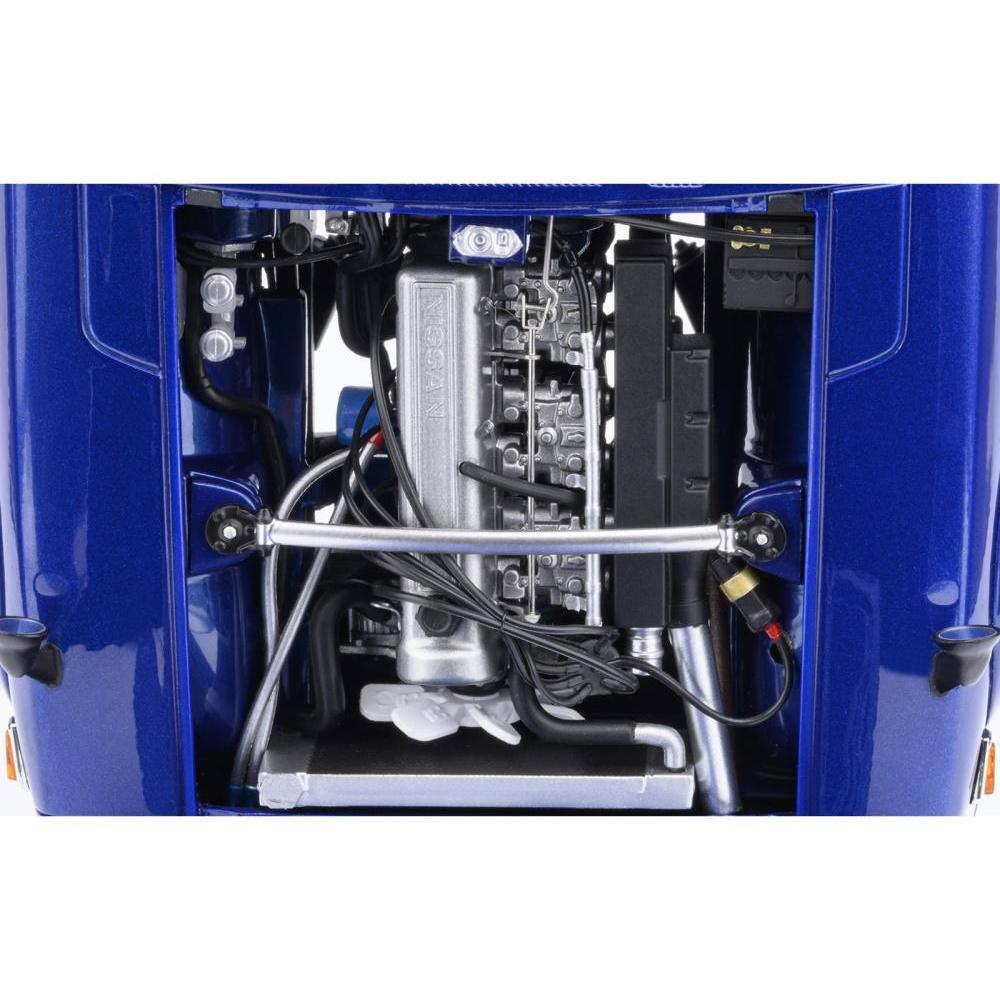 Left. Autoart - Nissan Fairlady Z RHD (Right Hand Drive) "Akuma No Z" Blue Metallic "Wangan Midnight - Comic #1 Version" Manga 1/18 - Blue Metallic.