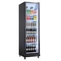 VEVOR - Commercial Merchandiser Refrigerator, 12.4 Cu.Ft / 350 L Glass Door Display Refrigerator, Upright Beverage Cooler Fridge - Black
