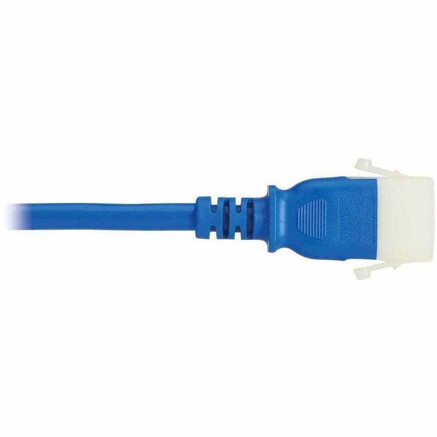 Alt View 2. Tripp Lite - Eaton Tripp Lite Series 6 Pack of Locking C13 to C14 P-Lock Power Cord - 6ft Extension Cables, Blue, Heavy-Duty, 15A - Blue.