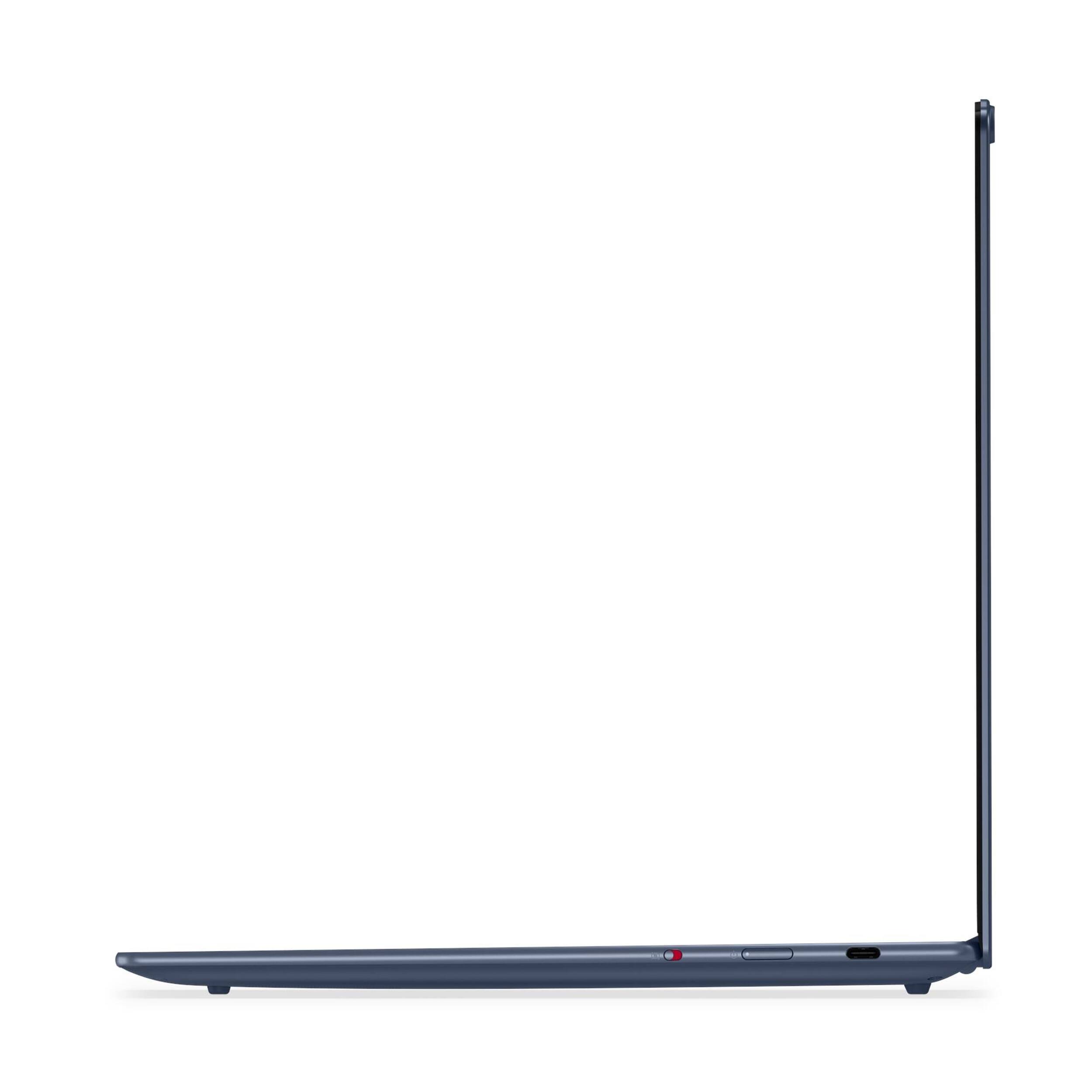 Alt View 7. Lenovo - Lenovo Yoga Slim 7 14.5" 3K Touchscreen Laptop,Snapdragon X CPU,16GB RAM,512GB SSD+1TB Dock Set,Backlit,Win 11,Blue - Blue.