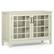 Front. Simpli Home - Connaught Low Storage Cabinet - Antique White.