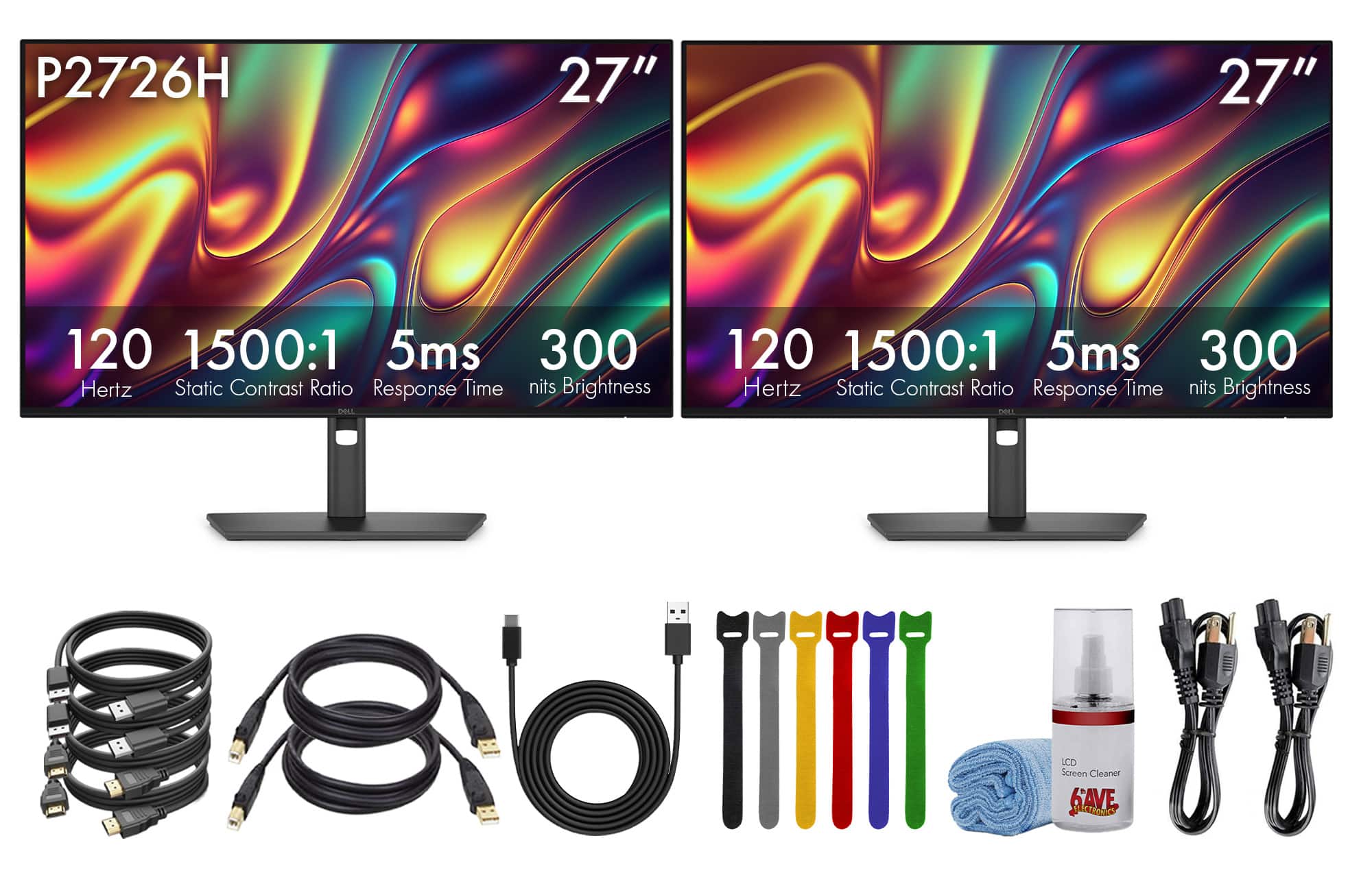 Dell - Pro P P2726H 27 Inch Full HD IPS Monitor (2x)