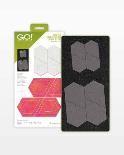 GO! ENGLISH PAPER PIECING JEWEL PETAL

GO! Fabric Cutter

ENGLISH PAPER PIECING JEWEL PETAL

Includes:
- 1 Jewel Petal Template
- 1 Cutting Mat
- 1 Instruction Sheet

Features:
- Precision cutting for intricate designs
- Easy to use with the GO! Fabric Cutter
- Perfect for creating beautiful quilt patterns

Includes:
- 1 Jewel Petal Template
- 1 Cutting Mat
- 1 Instruction Sheet

GO! Fabric Cutter