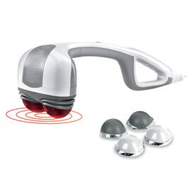 Live At Space - Heated Dual-Head Percussion Massager for Neck Shoulders Feet, 4 Speeds, 2.5 lbs - 642146667343
