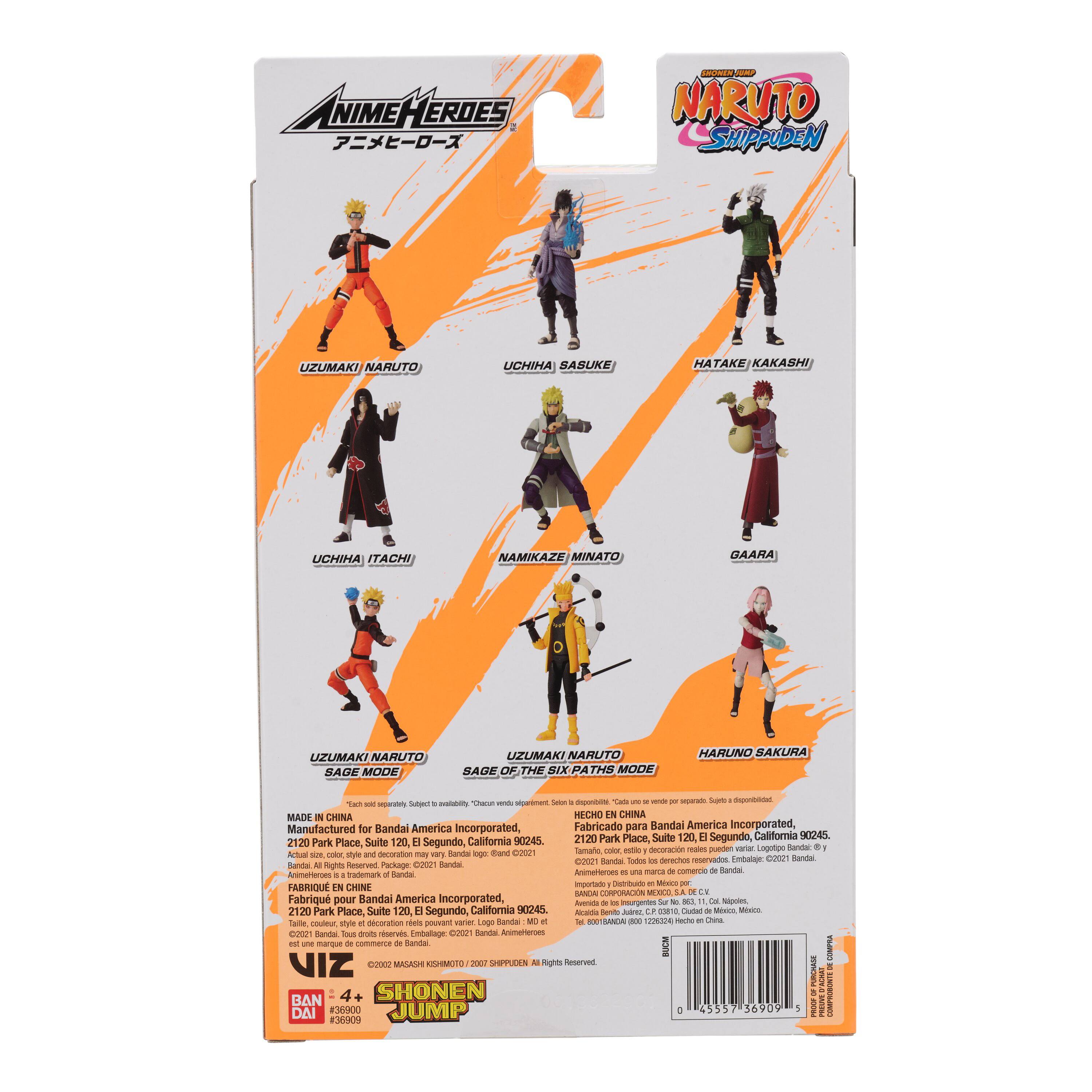Alt View 18. Bandai - Anime Heroes Naruto 6.5" Action Figure - Sakura.
