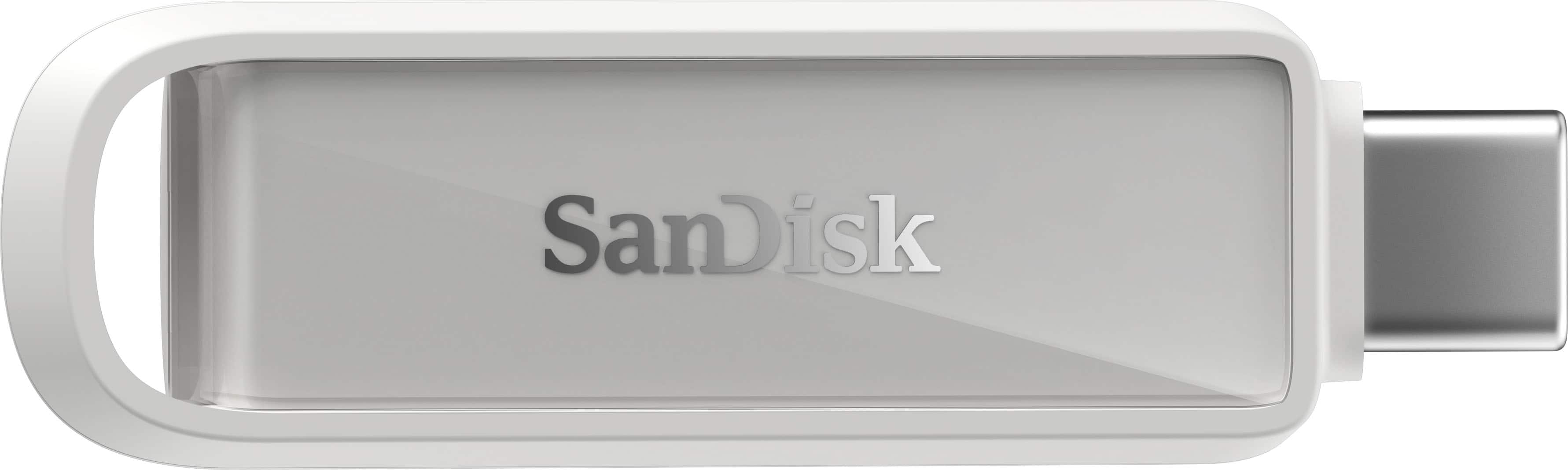 SanDisk - Phone Drive 256GB USB Type-C - Arctic - White - Front_Zoom