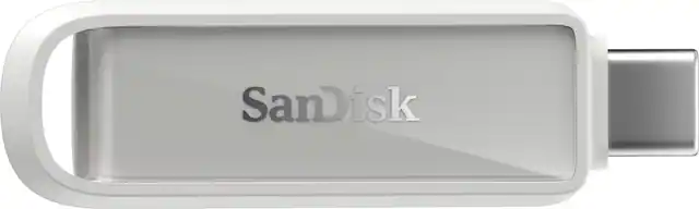 Front. SANDISK - SanDisk Phone Drive 256GB USB Type-C - Arctic White - white.