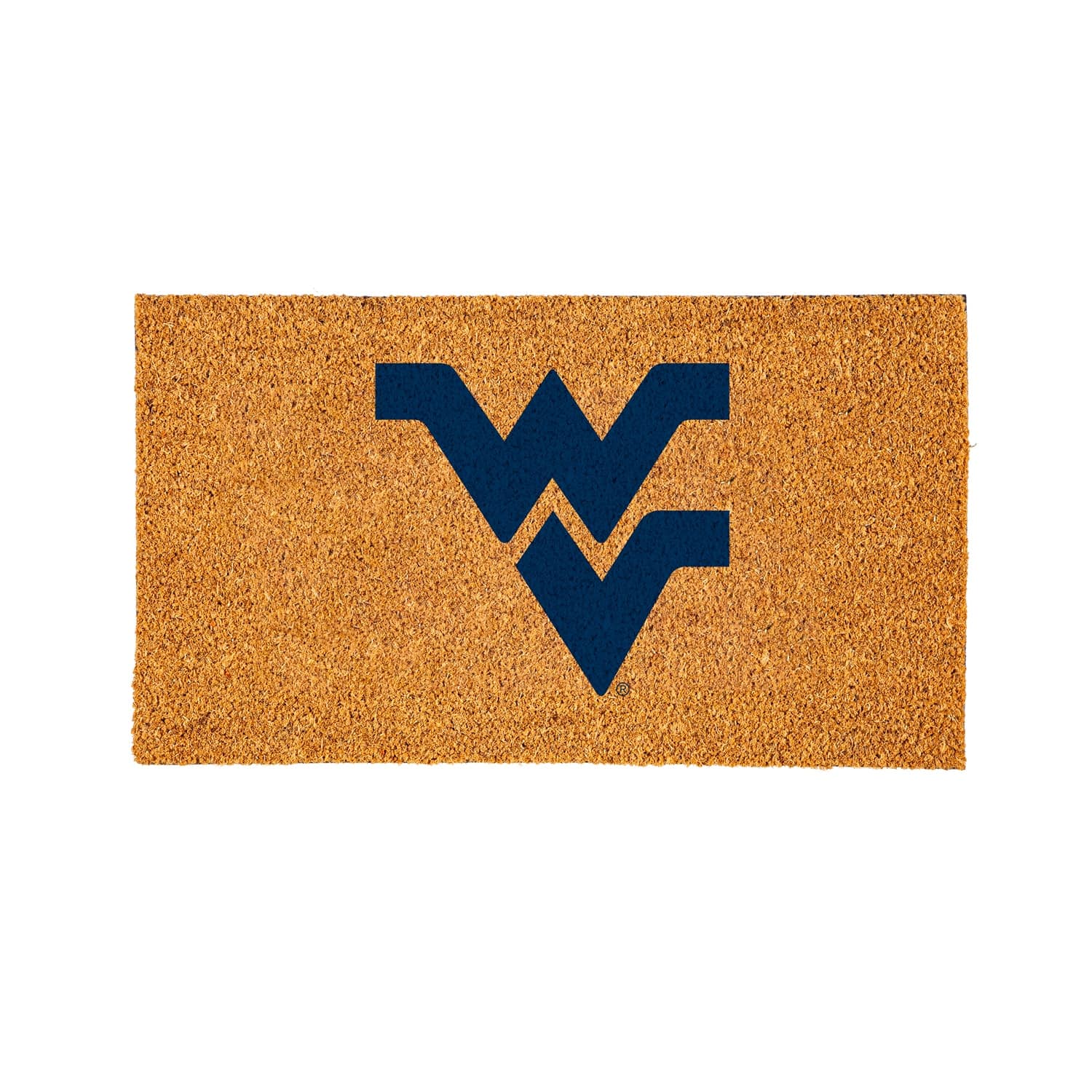 Evergreen Enterprises - West Virginia Mountaineers 28" x 16" Logo Turf Mat - Multicolor