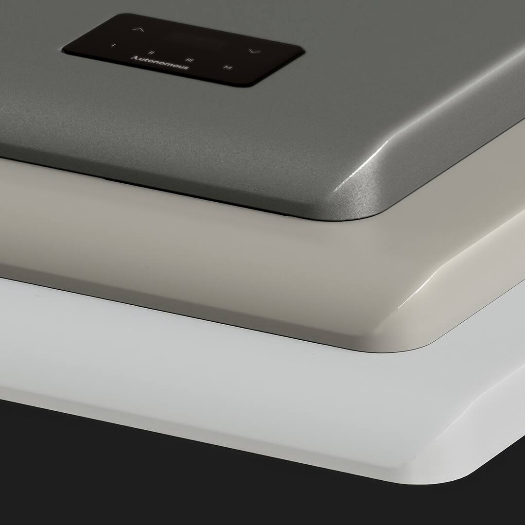 Alt View 5. Autonomous - Autonomous Desk 5 Electric Standing Desk - Autonomous Desk 5 Pro - Stone Beige.