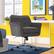 Left. Serta - Ashland Memory Foam & Twill Fabric Home Office Chair - Graphite.