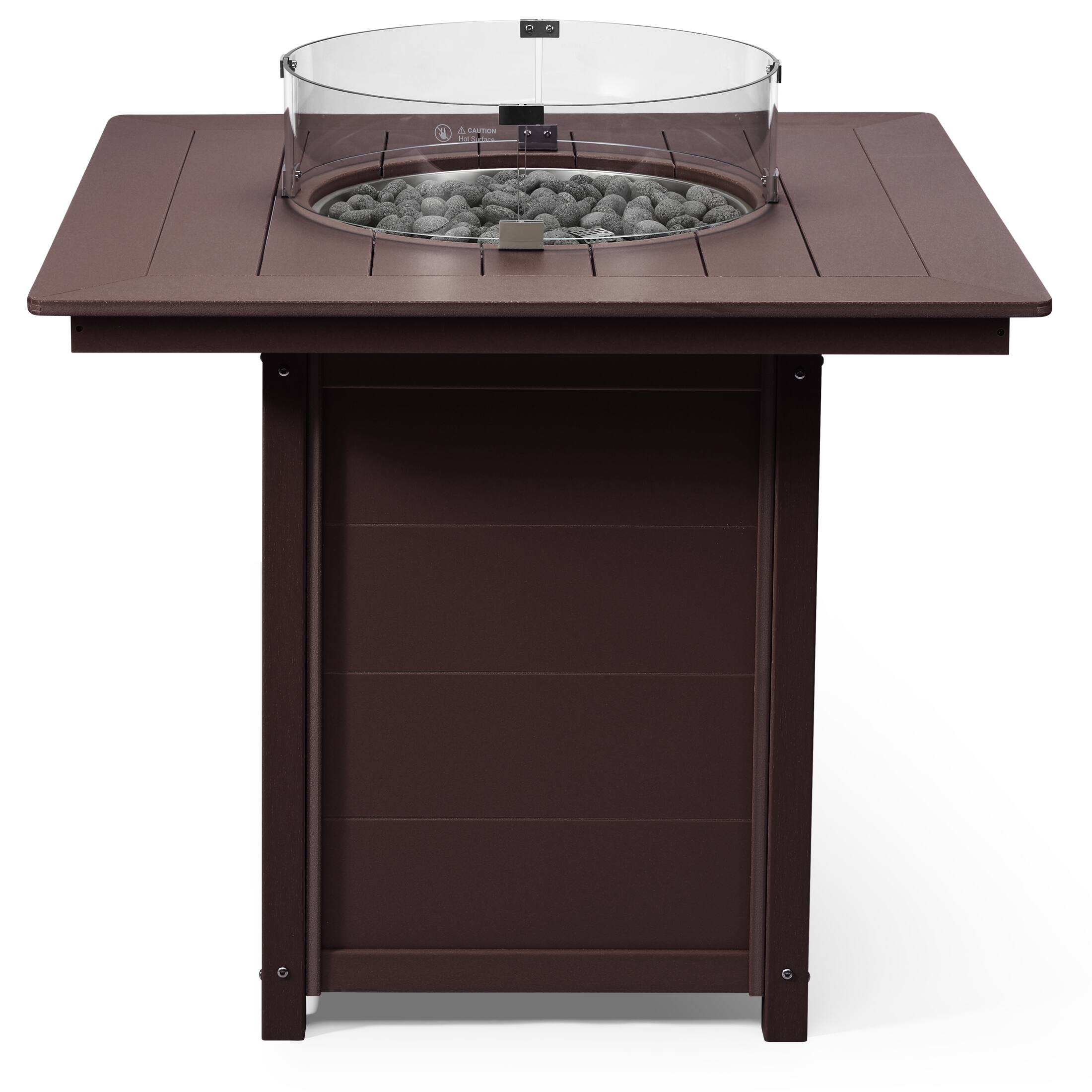 Alt View 1. WestinTrends - WestinTrends Helios 42" Modern Outdoor Patio Gas Propane Square Fire Pit Table.