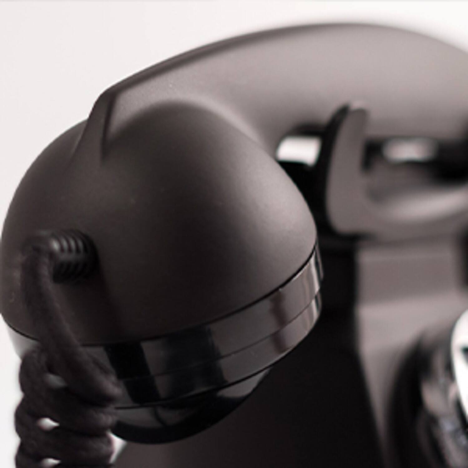 Alt View 2. PopMarket - GPO Retro GPO200BLK 200 Vintage Rotary Dial Telephone Classic Bakelite Black   - MISC ACCESSORY - Black.