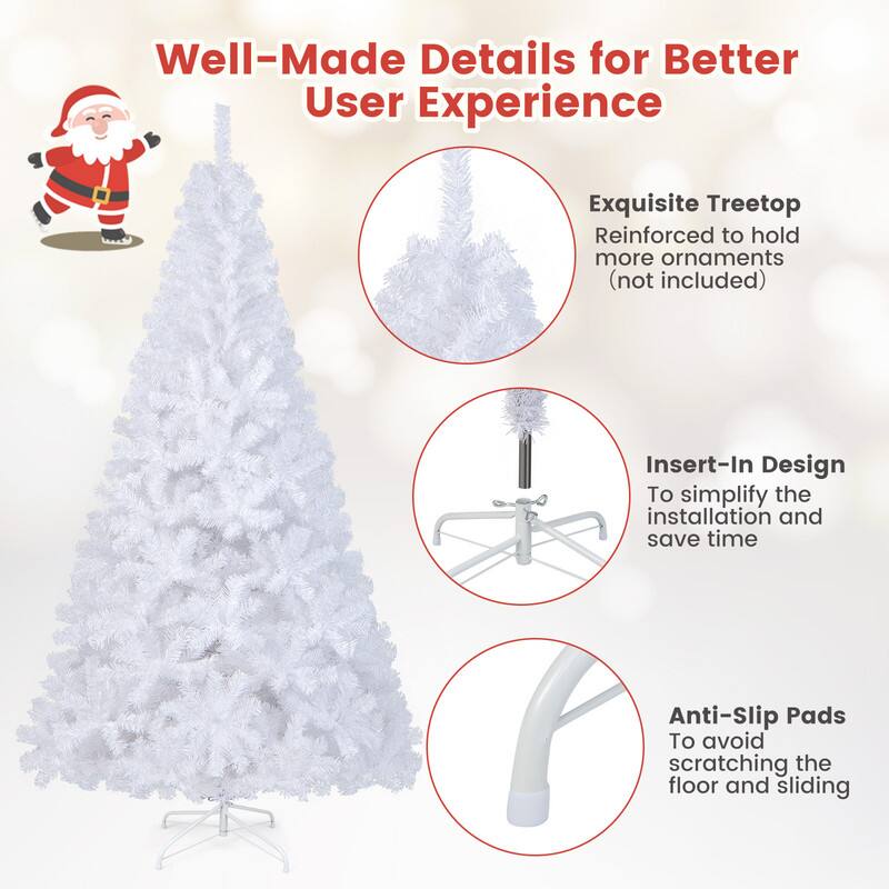 Well-Made Details for Better User Experience

Exquisite Treetop Reinforced to hold more ornaments (not included)

Insert-In Design To simplify the installation and save time

Anti-Slip Pads To avoid scratching the floor and sliding