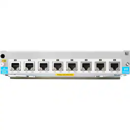 HP - HPE 5400R 8-port 1/2.5/5/10GBASE-T PoE+ with MACsec v3 zl2 Module - For Data Networking - 8 x RJ-45 10GBase-T LAN - Black