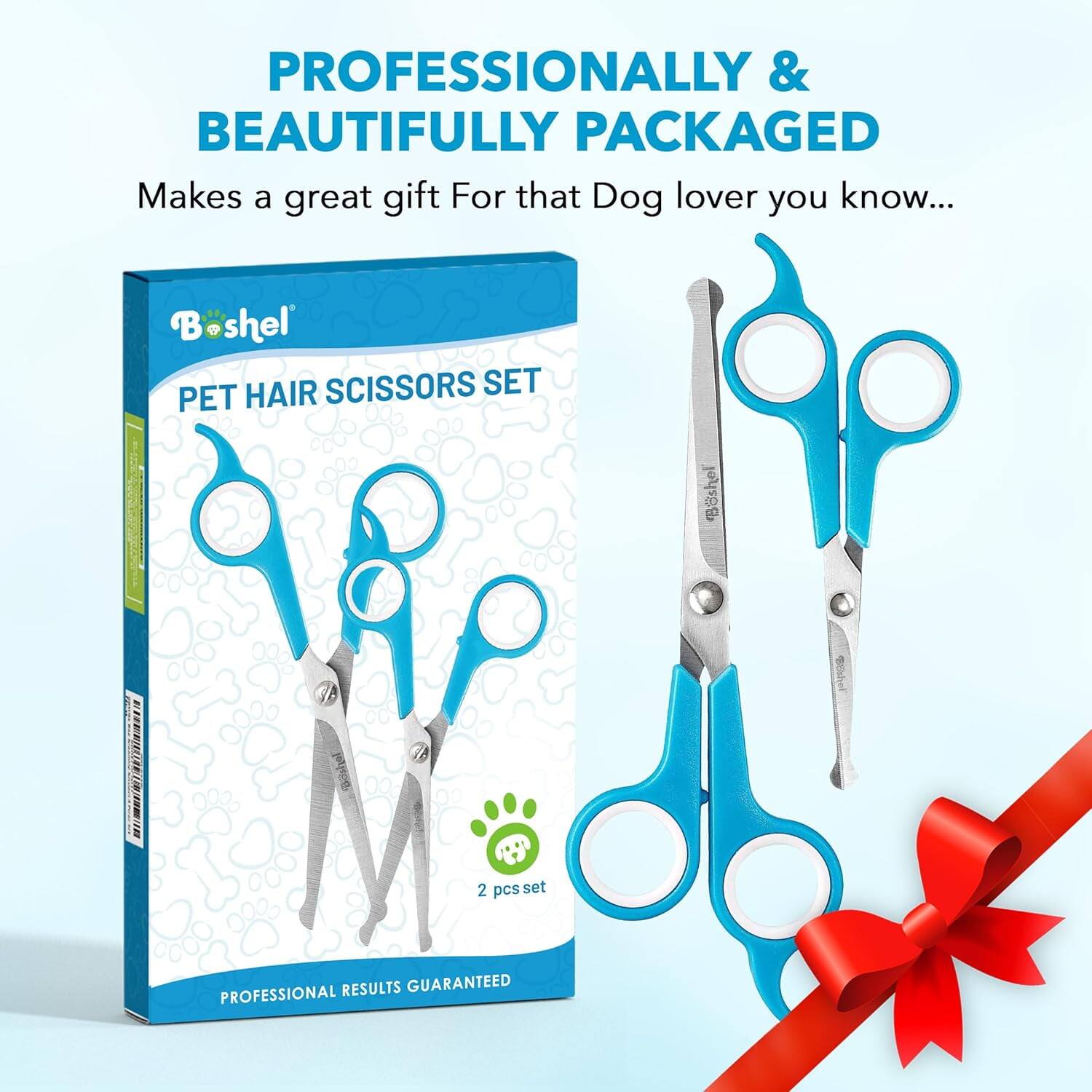 Boshel Razor Sharp Stainless Steel Dog Grooming Scissors for Grooming ...