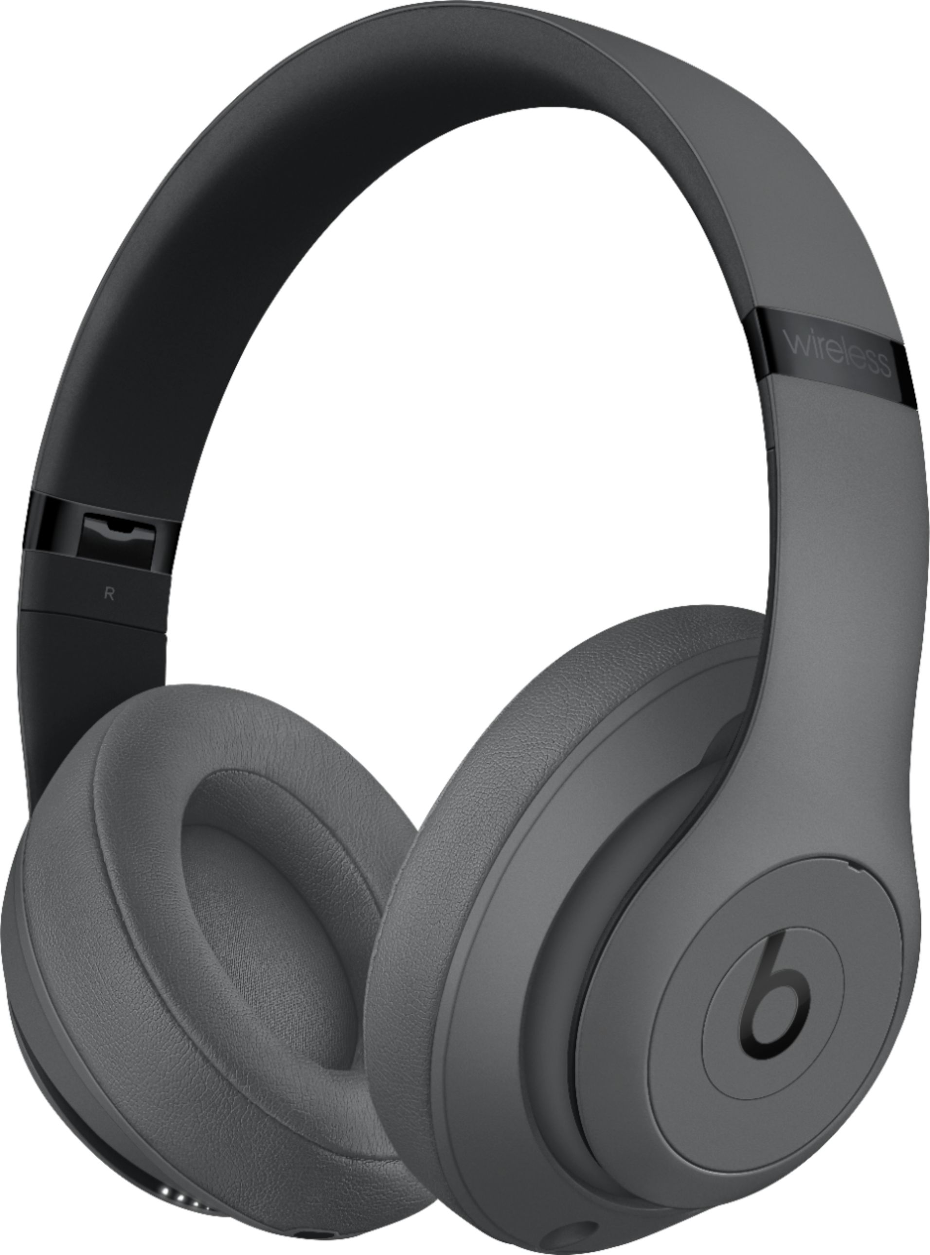 Left View: Beats by Dr. Dre - Geek Squad Certified Refurbished Beats Studio³ Wireless Noise Cancelling Headphones - Gray