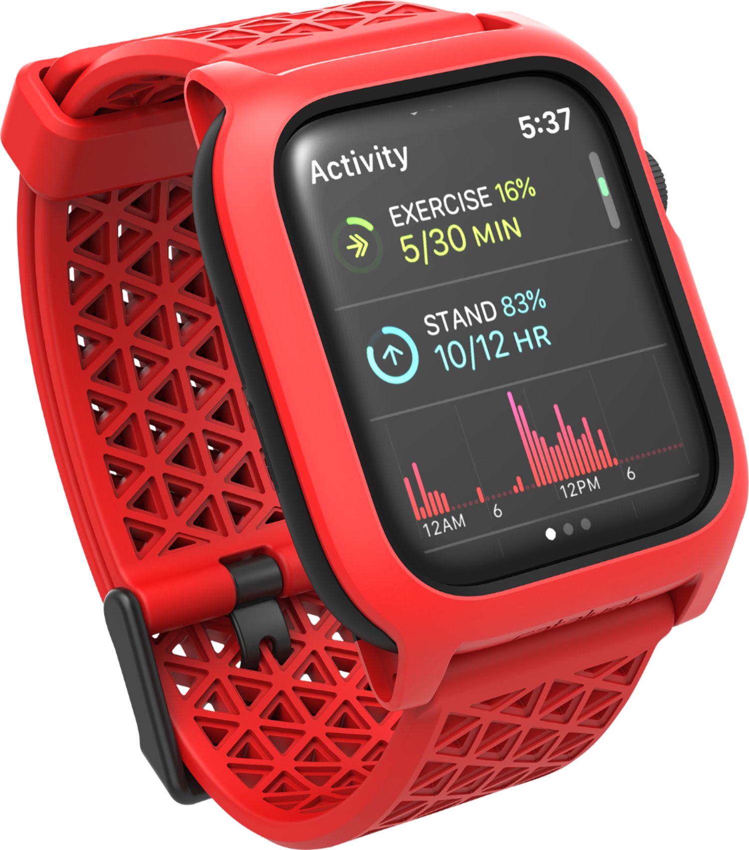 Catalyst Band language and Waterproof Case for Apple Watch® 44mm Red  CAT44DROP5RED Best Buy
