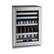 Front. U-Line - 5 Class 14-Bottle Dual Zone Wine Cooler - Stainless Steel.