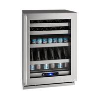 U-Line - 5 Class 14-Bottle Dual Zone Wine Cooler - Stainless Steel - Front_Zoom