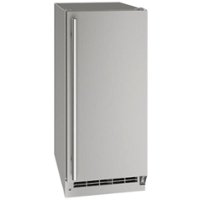U-Line 90-lb Outdoor Nugget Ice Machine with Reversible Hinge in Solid Stainless - Stainless Steel - Front_Zoom