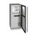 Left. U-Line - U-Line 90-lb Outdoor Nugget Ice Machine with Reversible Hinge in Solid Stainless - Stainless steel.