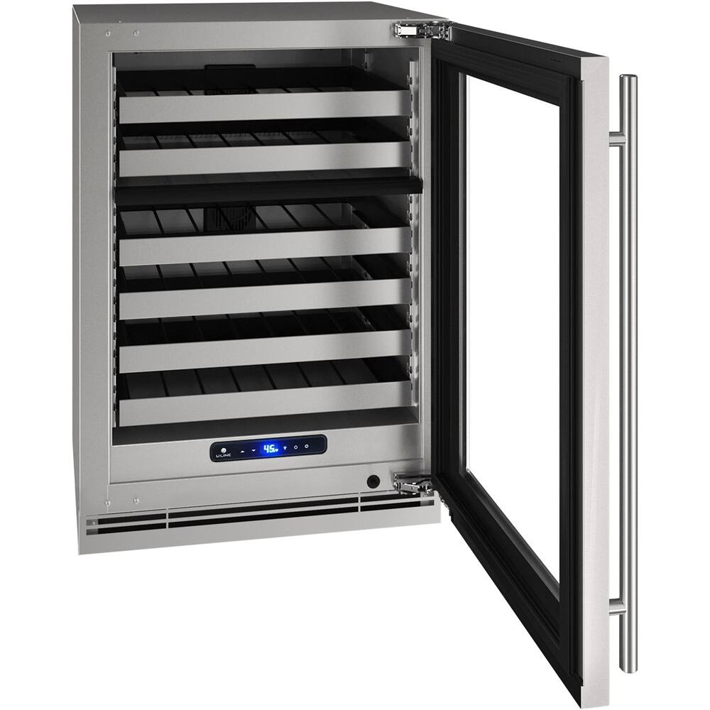 ULine 5 Class 49Bottle Dual Zone Wine Cooler Stainless Steel UHWD524