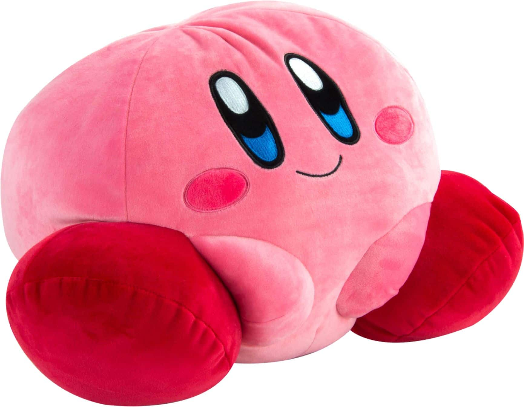 Angle View: TOMY - Club Mocchi-Mocchi- Kirby Mega 15 inch Plush Stuffed Toy - Multi