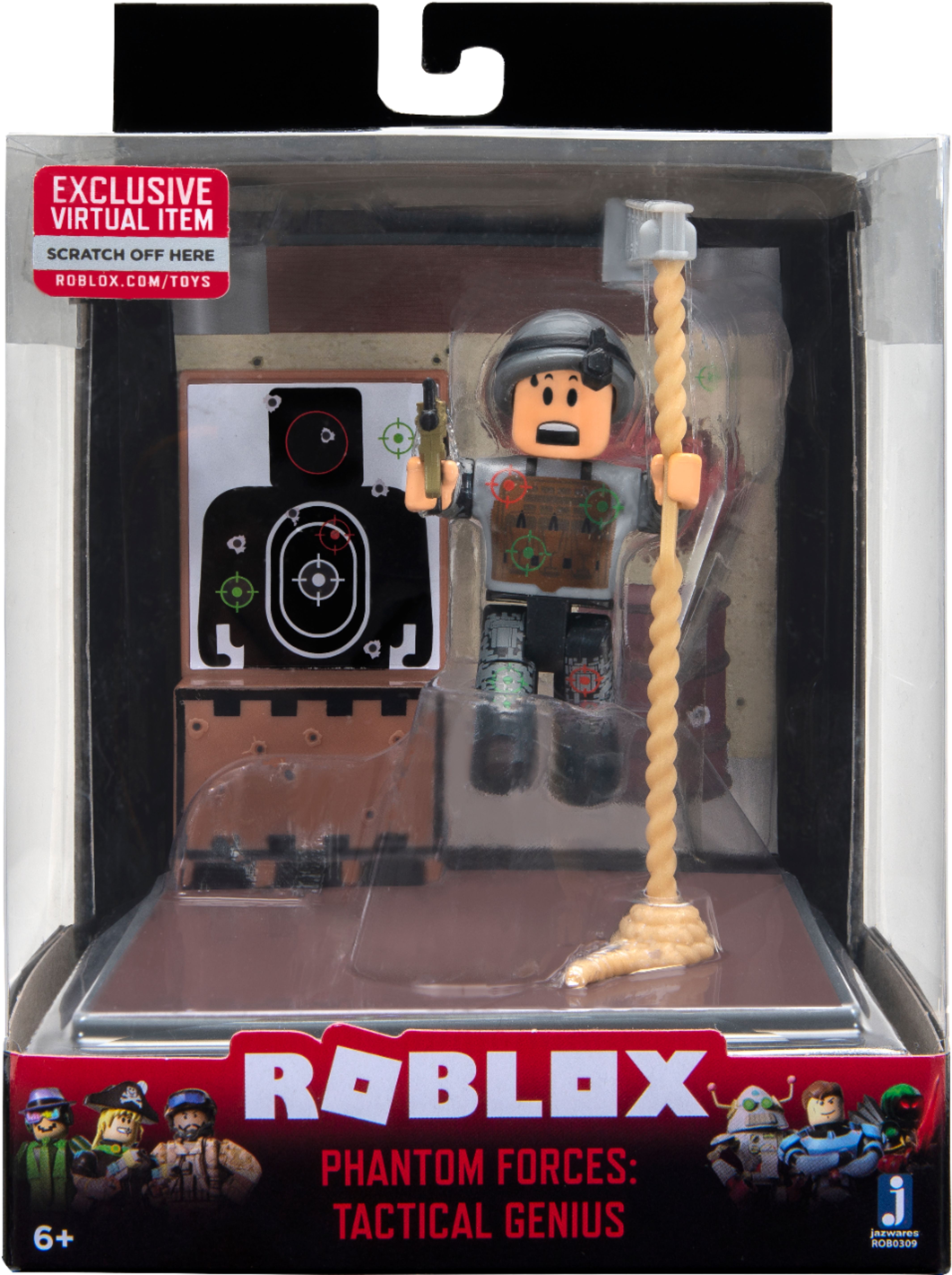 Jazwares Roblox Desktop Series Action Figure Styles May Vary Rob0253 Best Buy - lets make a deal roblox mini figure with virtual game code