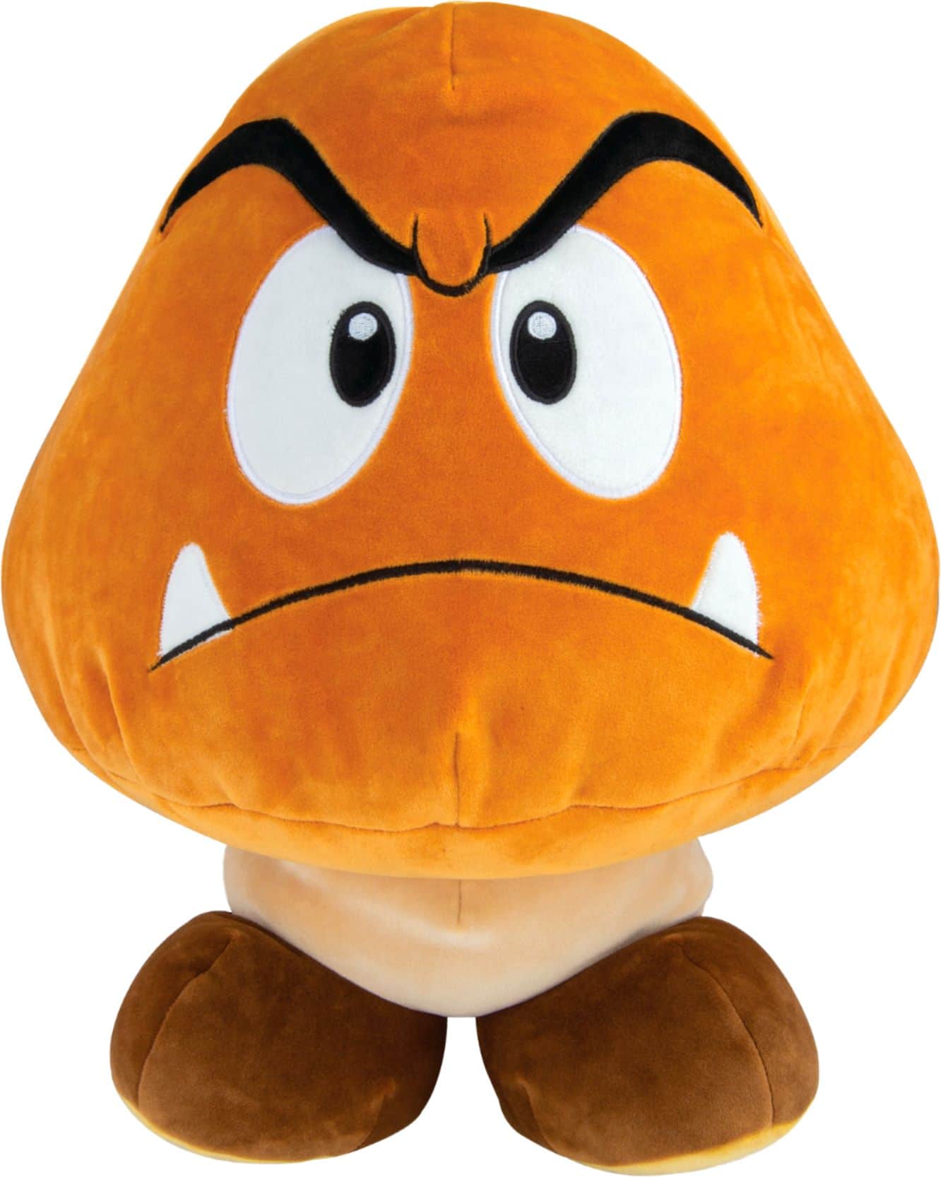 TOMY - Club Mocchi Mocchi - Super Mario Goomba 15" Mega Plush - Front_Zoom