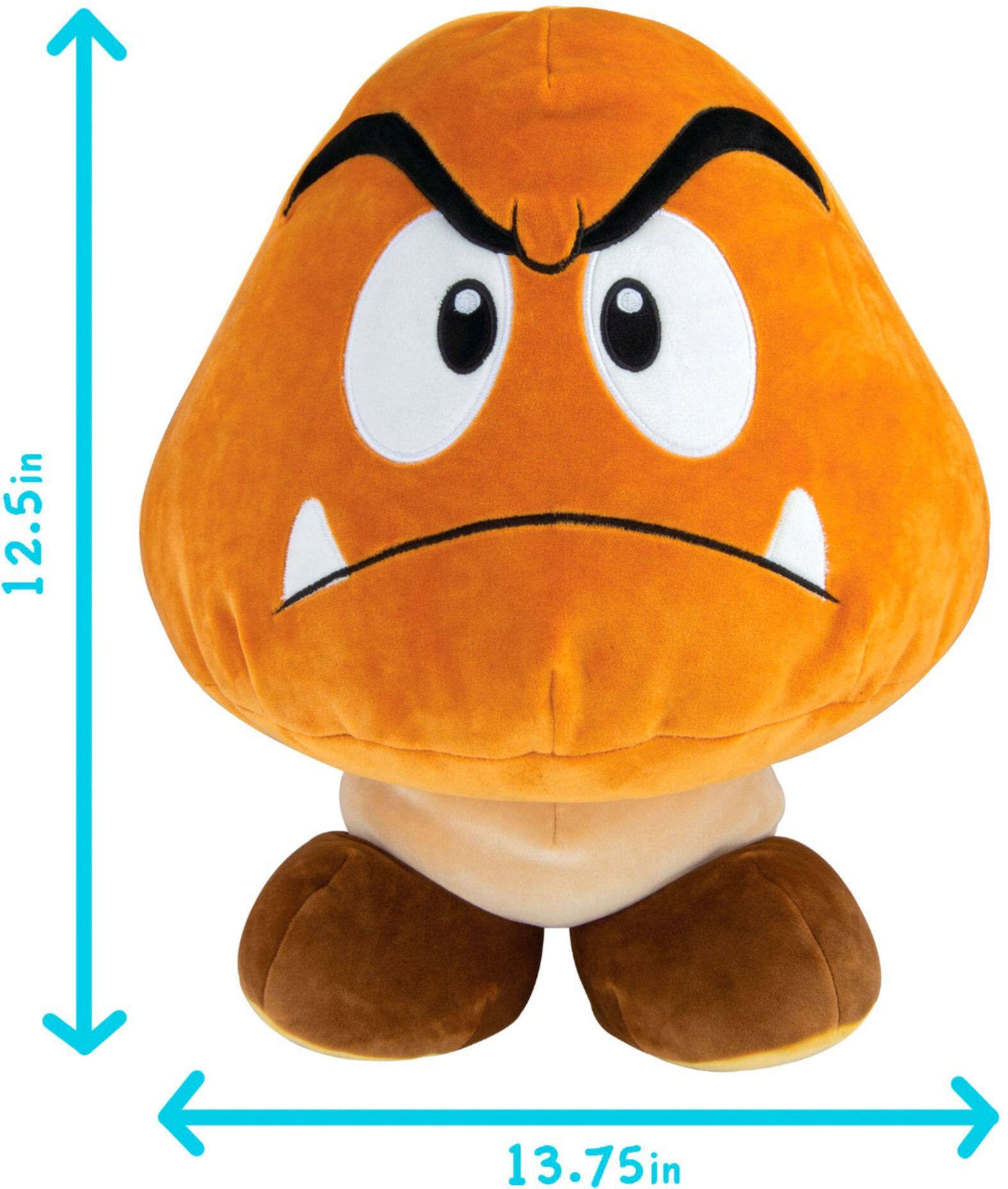 Alt View 11. TOMY - Club Mocchi-Mocchi- Super Mario Goomba Mega 15 inch Plush Stuffed Toy - Multi.