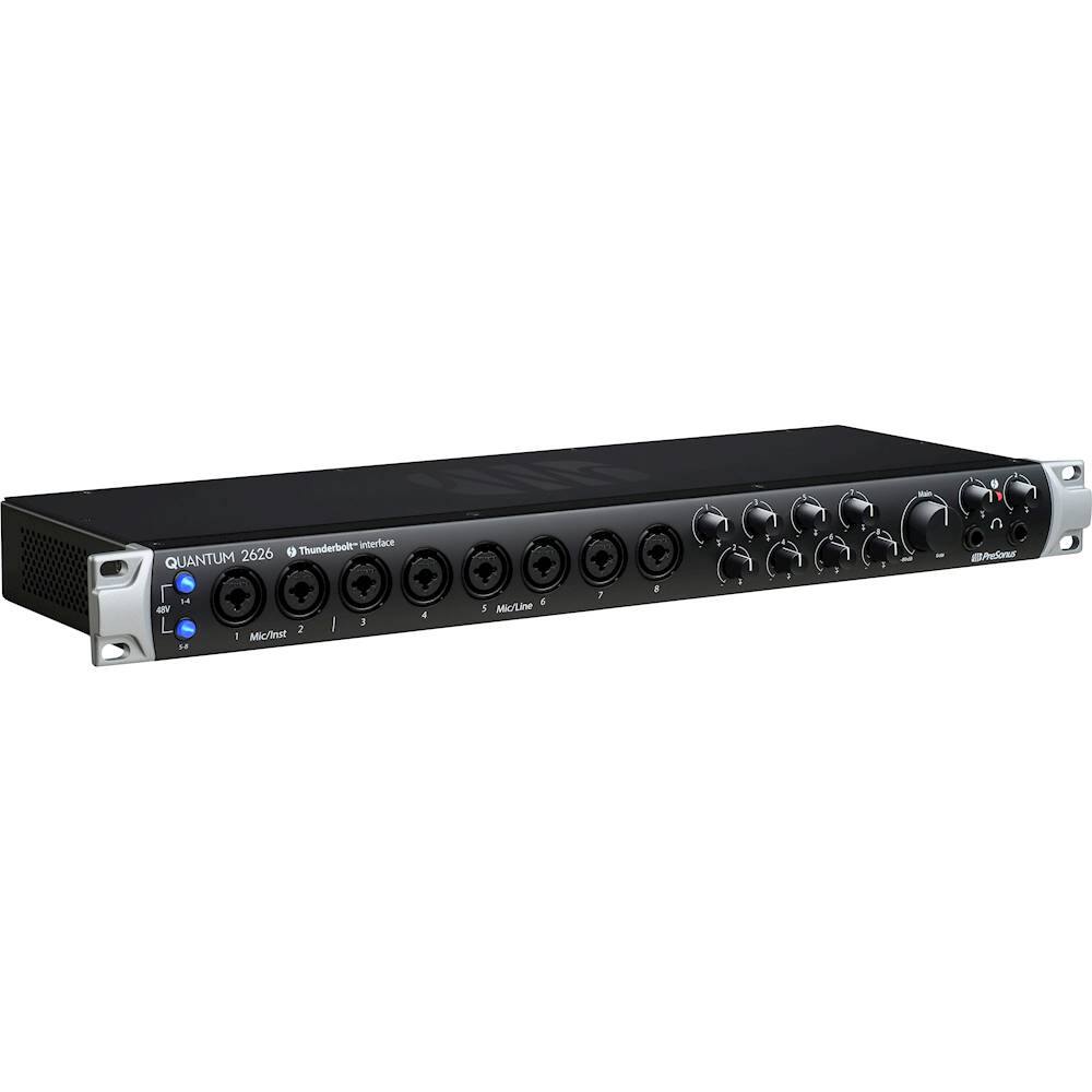 Angle. PreSonus - Quantum 2626 Thunderbolt™ 3 Audio Interface - Black.