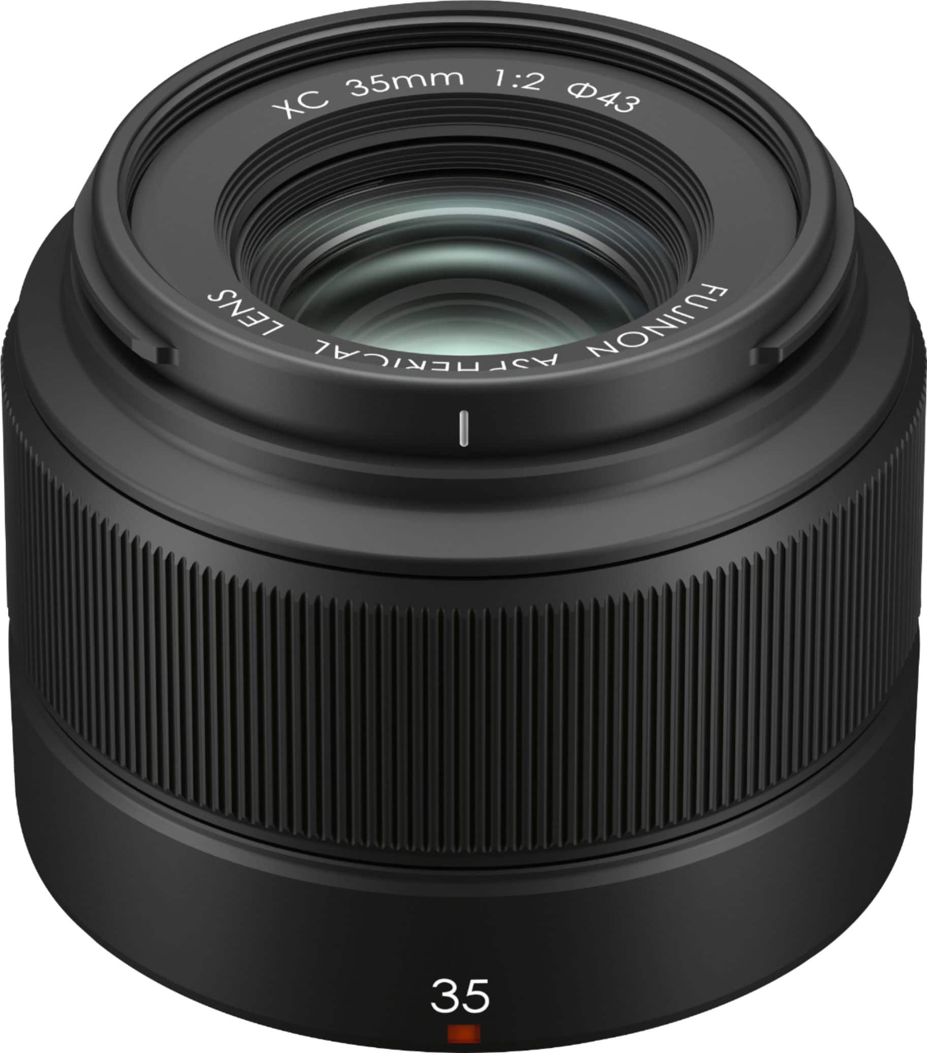 Front. Fujifilm - XC35mmF2 Prime Lens for Fujifilm X-Mount System Cameras - Black.
