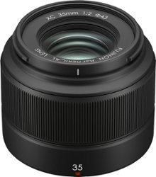 XC35mmF2 Prime Lens for Fujifilm X-Mount System Cameras - Black - Front_Zoom