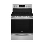 Front. Frigidaire - Gallery 5.4 Cu. Ft. Freestanding Electric Convection Range with Self-Cleaning - Stainless Steel.