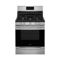 Frigidaire - Gallery 5.0 Cu. Ft. Freestanding Gas Convection Range with Self-Cleaning - Stainless Steel - Front_Zoom