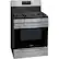 Angle. Frigidaire - Gallery 5.0 Cu. Ft. Freestanding Gas Range with Air Fry - Smudge-Proof® Stainless Steel.