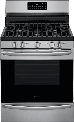 Frigidaire - Gallery Series 5.0 Cu. Ft. Freestanding Gas Range with Air Fry - Stainless steel was $1249.99 now $799.99 (36.0% off)