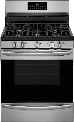 Frigidaire - Gallery 5.0 Cu. Ft. Freestanding Gas Range with Air Fry - Stainless Steel