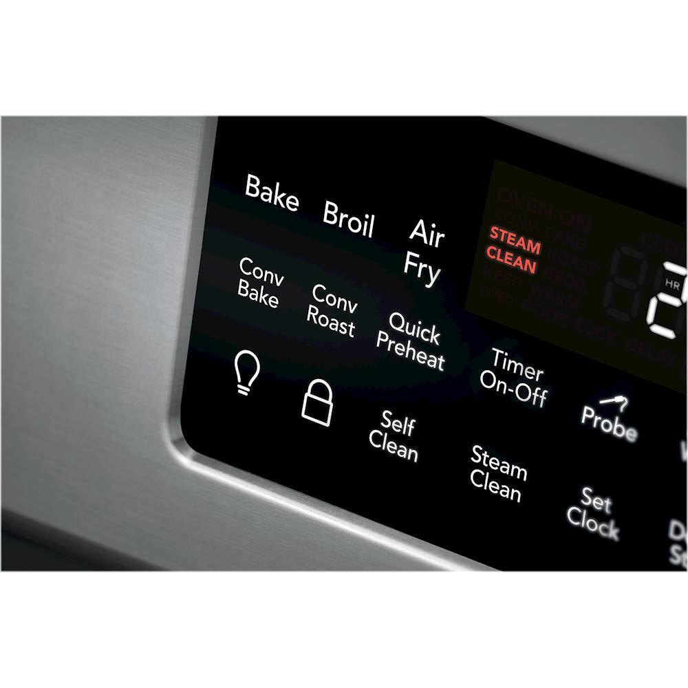 Alt View 17. Frigidaire - Gallery 5.0 Cu. Ft. Freestanding Gas Range with Air Fry - Stainless Steel.