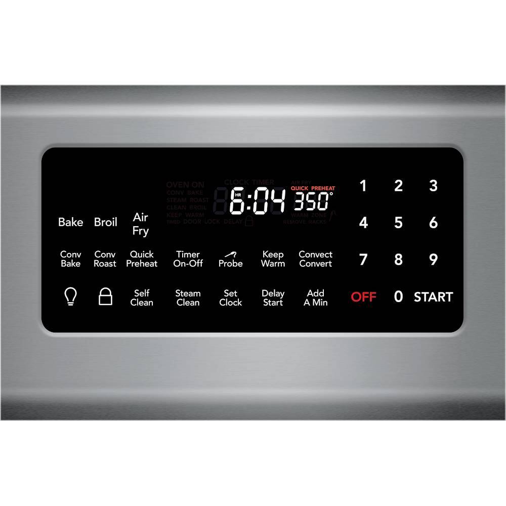 Alt View 2. Frigidaire - Gallery 5.0 Cu. Ft. Freestanding Gas Range with Air Fry - Stainless Steel.